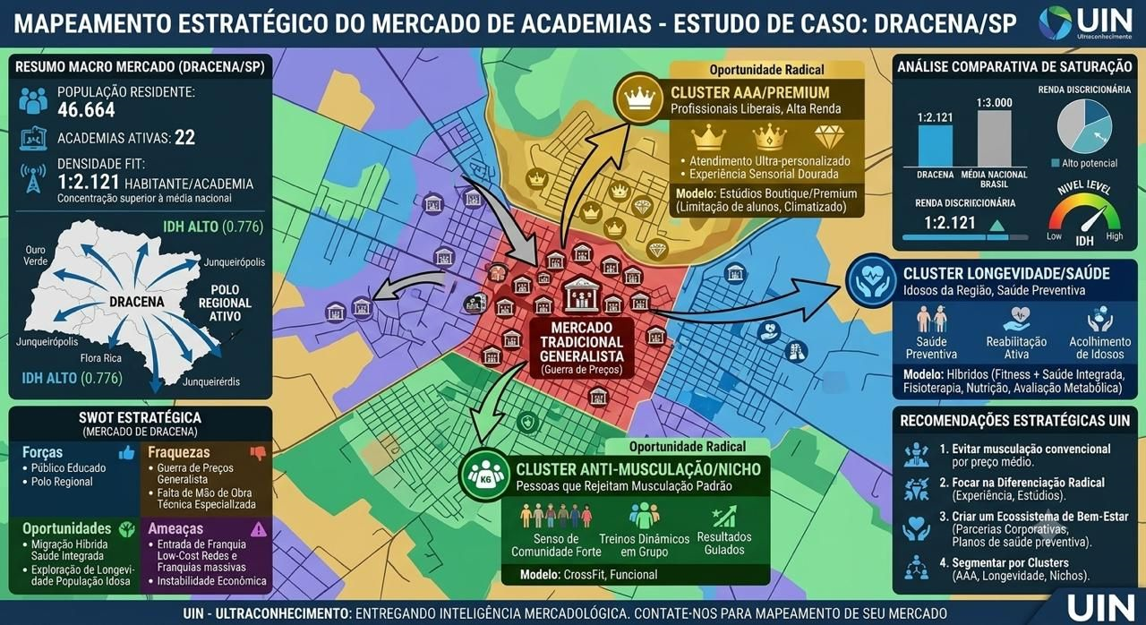 Mapeamento estratégico do mercado de academias